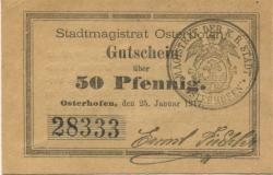 Osterhofen - Stadt - 30.9.1919 - 50 Pfennig 