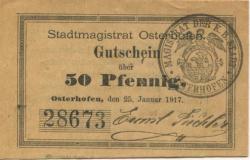 Osterhofen - Stadt - 20.10.1919 - 50 Pfennig 