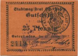 Osterhofen - Stadt - 9.12.1918 - 25 Pfennig 