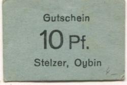Oybin - Stelzer, Reinhold, Bäckerei, Hindenburgstr. 43 - -- - 10 Pfennig 