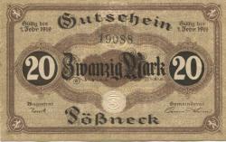 Pößneck - Stadt - - 1.2.1919 - 20 Mark 
