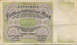 Pößneck - Stadt - 11.8.1923 - 500000 Mark 