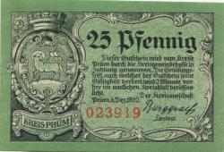 Prüm - Kreis - 6.12.1920 - 25 Pfennig 