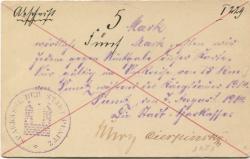 Punitz (heute: PL-Poniec) - Städtische Sparkasse - 7.8.1914 - 5 Mark 
