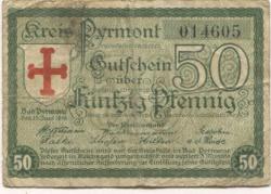 Pyrmont (Bad) - Kreis - 15.6.1919 - 50 Pfennig 