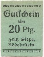 Ramsbeck-Rödelnstein (heute: Bestwig) - Siepe, Fritz - -- - 20 Pfennig 