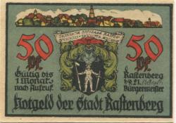 Rastenberg (Bad) - Stadt - -1.9.1921 - 50 Pfennig 