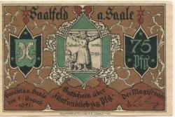 Saalfeld - Stadt - 1.8.1921 - 50 Pfennig 