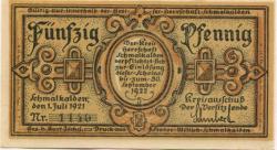 Schmalkalden - Kreis Herrschaft - 1.7.1921 - 30.9.1922 - 50 Pfennig 