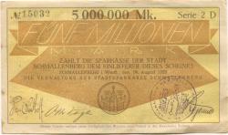 Schmallenberg - Stadtsparkasse - 14.8.1923 - 5 Millionen Mark 