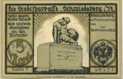 Schmiedeberg (heute: PL-Kowary) - Denkmalsausschuss - -- - 5 Mark 