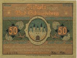 Schmiedeberg (Bad) - Stadt - 1921 - 50 Pfennig 