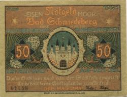 Schmiedeberg (Bad) - Stadt - 1921 - 50 Pfennig 