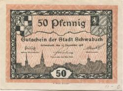 Schwabach - Stadt - 15.12.1918 - 50 Pfennig 