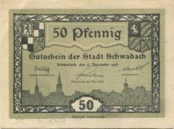 Schwabach - Stadt - 15.12.1918 - 50 Pfennig 