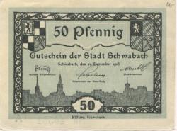 Schwabach - Stadt - 15.12.1918 - 50 Pfennig 