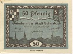 Schwabach - Stadt - 15.12.1918 - 50 Pfennig 