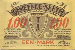 Seeth - Gemeinde - 1921  - 1 Mark 