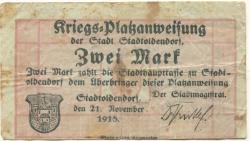 Stadtoldendorf - Stadt - 21.11.1918 - 2 Mark 