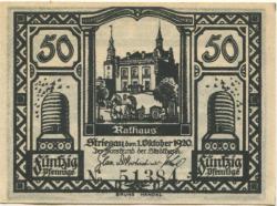 Striegau (heute: PL-Strzegom) - Stadtbank - 1.10.1920 - 50 Pfennig 