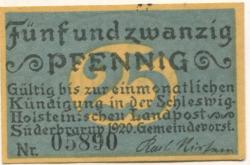 Süderbrarup - Gemeinde - 1920 - 25 Pfennig 