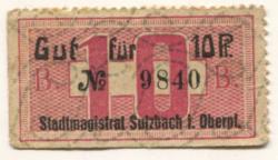 Sulzbach(-Rosenberg) - Stadt - -- - 10 Pfennig 