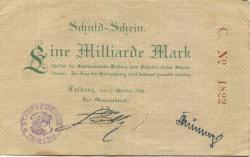 Triberg - Stadt - 15.10.1923 - 1 Milliarde Mark 