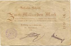 Triberg - Stadt - 15.10.1923 - 2 Milliarden Mark 