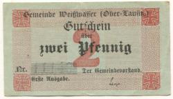 Weißwasser - Gemeinde - - 31.12.1918 - 2 Pfennig 