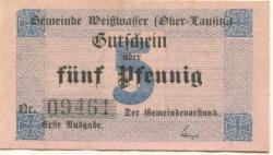 Weißwasser - Gemeinde - - 31.12.1918 - 5 Pfennig 