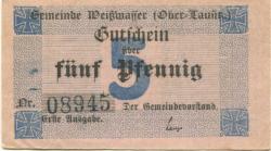 Weißwasser - Gemeinde - - 31.12.1918 - 5 Pfennig 