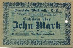 Weißwasser - Gemeinde - 12.12.1918 - 1.2.1919 - 10 Mark 