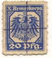 Wendessen (heute: Wolfenbüttel) - Zuckerfabrik, Lager X.Armeekorps - -- - 20 Pfennig 