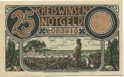 Winsen - Kreis - - 30.6.1921 - 25 Pfennig 