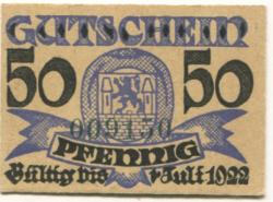 Wittingen - Kreissparkasse - - 1.7.1922 - 50 Pfennig 