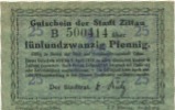 Zittau - Stadt - - 1.4.1918 - 25 Pfennig 