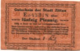 Zittau - Stadt - - 1.4.1918 - 50 Pfennig 