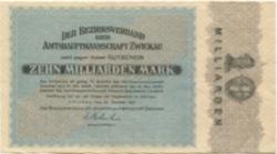 Zwickau - Amtshauptmannschaft - 25.10.1923 - 10 Milliarden Mark 