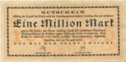 Zwickau - Stadt - 24.8.1923 - 1 Million Mark 