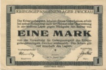 Zwickau - Kriegsgefangenlager - 1.1.1916 - 1 Mark 