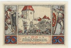 Arnstadt - Stadt - 1921 - 50 Pfennig 