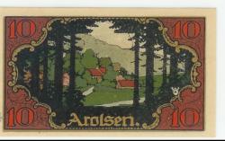 Arolsen - Gemeinde - Juni 1921 - 10 Pfennig 