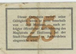 Aschersleben - Stadt - 14.4.1917 - 25 Pfennig 