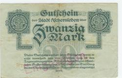 Aschersleben - Stadt - 15.10.1918 - 20 Mark 