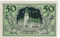 Aschersleben - Stadt - 5.3.1920 - 31.3.1922 - 50 Pfennig 