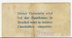 Asseln und Brackel (heute: Dortmund) - Weweler, Paul, Modenhaus - - 1.4.1918 - 5 Pfennig 