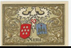 Auma - Stadt - 1.11.1921 - 50 Pfennig 