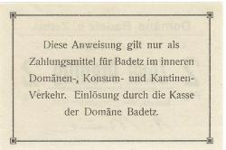 Badetz (heute: Zerbst) - Domäne - 1.9.1918 - 2 Pfennig 
