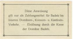 Badetz (heute: Zerbst) - Domäne - 1.9.1918 - 5 Pfennig 