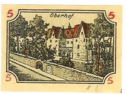 Ballenstedt - Stadt - 28.9.1920 - 5 Pfennig 